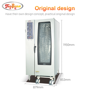 <span class=keywords><strong>Four</strong></span> <span class=keywords><strong>combiné</strong></span> 20 niveaux sans préchauffage ni refroidissement, en acier inoxydable 304, ventilateur à rotation avant/arrière, 240L, éclairage haute température, chauffage par convection - Product Image 3