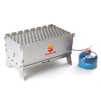 Barbecue portable pliable pour le camping en plein air, cuisinière à gaz conçue pour les camping-cars et les SUV, design pliable sans outils