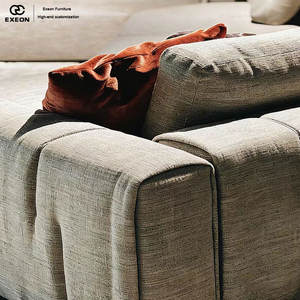 Canapé modulaire en cuir <span class=keywords><strong>de</strong></span> style italien minimaliste classique pour salon, villa, usage domestique, canapé multi-personnes créatif et luxueux - Product Image 4