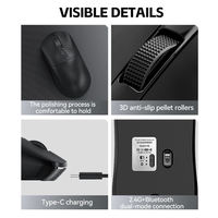 Ratón Inalámbrico T-WOLF X8 para Juegos y Oficina, Batería de 500 mAh, 2.4G BT, Diseño Ergonómico, Ratón Recargable con Pegatinas de Graffiti