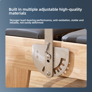 プロ仕様ピラティス・リフォーマー、調節可能で耐久性のあるオーク材、多機能業務用トレーニング機器、健康・ホームジム用 - Product Image 4