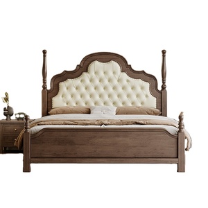 Set di Mobili per Camera da <span class=keywords><strong>Letto</strong></span> dal Design Moderno e Lussuoso, <span class=keywords><strong>Letto</strong></span> Matrimoniale King-Size con <span class=keywords><strong>Struttura</strong></span> in Legno Massello, Letti in Legno Personalizzabili - Product Image 2