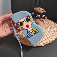 Étui à lunettes en silicone de dessin animé le plus vendu, étanche et résistant aux chutes, pochette pour lunettes de soleil, logo personnalisable