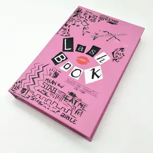 작은 속눈썹 책 도매 맞춤형 속눈썹 책 속눈썹 포장 상자 밍크 속눈썹