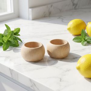 Anillos de Servilleta de Madera Personalizados al por Mayor, Anillos de Servilleta Grabables, Regalo Promocional para Cafeterías, Bistrós y Empresas de Catering - Product Image 1