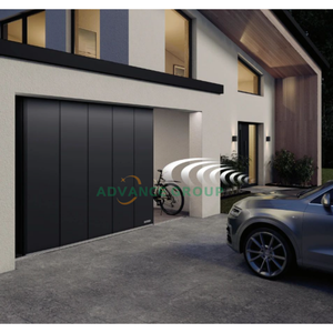 <span class=keywords><strong>Porte</strong></span> de <span class=keywords><strong>garage</strong></span> <span class=keywords><strong>coulissante</strong></span> latérale moderne en aluminium, <span class=keywords><strong>motorisée</strong></span>, avec vitrage intégral - Product Image 2