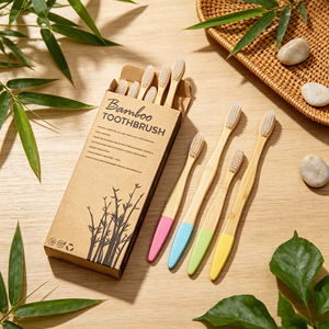Spazzolino da Denti 100% Ecologico in Bambù per Adulti e Bambini, con Setole in Bambù - Product Image 5