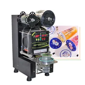 FEST высококачественное оборудование для приготовления Пузырькового чая, машина для запечатывания пластиковых стаканчиков, автоматическая машина для запечатывания стаканчиков