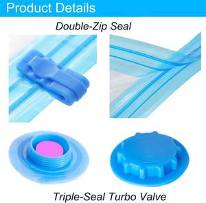 Paquete de 8 Bolsas para Almacenar Leche Materna, Herméticas, Reutilizables, Impermeables, Transparentes, con Compresión al Vacío para el Hogar y Viajes - Product Image 2