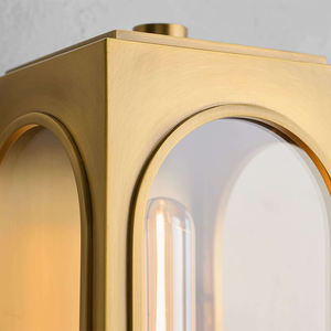 Lampu dinding gantung tahan angin luar ruangan lentera antik eksterior hitam Hotel vila Retro loteng desain Amerika - Product Image 6