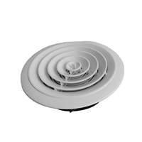 Grille de ventilation ronde en plastique de 2,5 pouces de qualité supérieure pour sous-plafond, diffuseur d'air de plafond rond