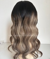 Perruque Mini Originale à Grande Couverture, Topper Capillaire, Lace Frontale Complète, Dessus Plat, Nœuds Simples, Prothèse Capillaire pour Ligne de Cheveux Resserrée et Couronne Affinée