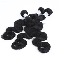 Paquets de vague de corps de qualité 10A couleur noire naturelle 12 ~ 40 pouces pour les femmes non traitées 100% cheveux humains vierges