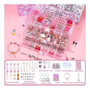 Premium Educational DIY Beaded <b>Bracelet</b> <b>Making</b> Set Girls Colorful Beads <b>Charms</b> Plastic Chain Fantasy Sci-Fi Jewelry <b>Kit</b> - Product Image 4