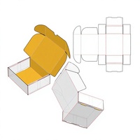Boîte en carton personnalisée avec insert pliable pour bougies biodégradables, emballage cadeau pour colis postaux aériens