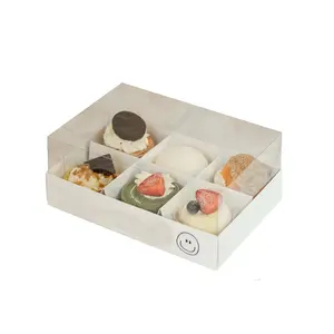 韓国のslefロックプレゼントは、ペストリーケーキランチ寿司トレイを取り出して、透明な蓋付きの箱に入れます