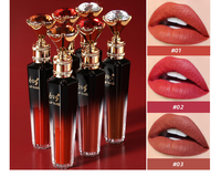 Lot de brillants à lèvres diamantés BVG – Rouge à lèvres en gros, anti-transfert, longue tenue, effet velours, couleur lèvres liquide, maquillage cosmétique