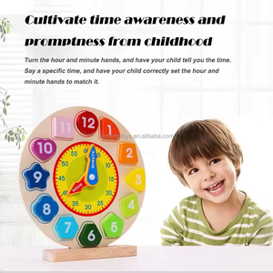 Trẻ Em Của Nhận thức Bằng Gỗ Khối Thời Gian Học Tập Đồng Hồ Giáo Dục Hỗ Trợ Giảng Dạy Màu Sắc Số Vui Vẻ Đồ Chơi Cho Trẻ Em 'Học Tập - Product Image 5
