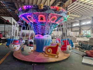 Chaise volante d'intérieur en fibre de verre et métal, équipement d'amusement pour centres commerciaux, parcs à thème, manèges de carnaval, provenant de la gamme des jeux d'extérieur - Product Image 4