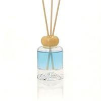 Bouteille diffuseur en verre en forme de volcan avec bouchon à vis large et plat 100 ml – Contenant diffuseur en gros pour parfum d'ambiance