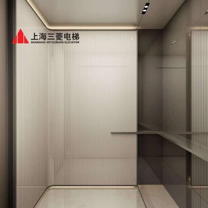 Ascenseur commercial Mitsubishi 1600 kg pour hôtels, design moderne, entraînement AC sans engrenages, ascenseur extérieur - Product Image 3