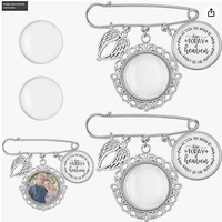 Broche photo unisexe style ailes d'ange européen-américain, épingle commémorative DIY, accessoire anti-perte plaqué populaire