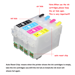 Cartouches d'<span class=keywords><strong>encre</strong></span> rechargeables compatibles pour imprimante <span class=keywords><strong>Epson</strong></span> <span class=keywords><strong>XP</strong></span>-<span class=keywords><strong>5100</strong></span> <span class=keywords><strong>XP</strong></span>-5105 WF-2865 WF-2860 avec ARC, pour l'Europe, T02W1 502 T502XL - Product Image 6