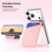 Portefeuille magnétique en silicone liquide pour téléphone portable avec miroir cosmétique de luxe personnalisé, support de téléphone portable