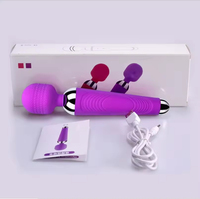 Vente en gros AV Wand Amazon Jouets pour adultes Masseur électrique portatif en silicone Godemiché vibrant Jouets sexuels pour femmes 20 modes Étanche IPX5