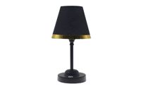 Lampe de table en tissu rechargeable Veilleuse vintage de luxe à commande tactile pour décor de restaurant de chambre à coucher