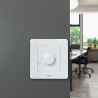 Interruptor de pared MGA de alta calidad y estándar, moderno y sencillo, de 300W y 5 velocidades.