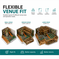 Équipement de terrain de jeux intérieur : Tour d'escalade, toboggan spiralé, zone de trampolines, passerelle en filet, zone de jeux à atterrissage souple pour centres commerciaux, OEM ODM