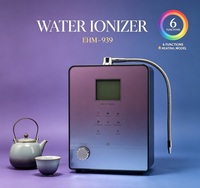 9 Pelat Ionizer Air Alkali pH 3-11 Pemurni Air Meja dengan Layar Sentuh LCD