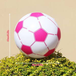 Ballon d'eau gonflable promotionnel en solde avec design de <span class=keywords><strong>football</strong></span>, ballon de plage gonflable avec design de <span class=keywords><strong>football</strong></span> - Product Image 4