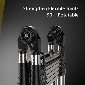 Multifunctionele Huishoudelijke Fruitpluk Ijzer Roestvrij Staal Intrekbare Verlenging Uitschuifbare Telescopische Opstapladder Voor Thuis - Product Image 2