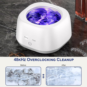 Nuevo Producto Multifuncional, Limpiador Ultrasónico de Retenedores Dentales de 280 ml con 4 Luces UV y Doble Modo para Limpiar Prótesis Dentales - Product Image 5