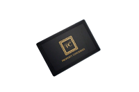 Carte de visite NFC en métal noir mat personnalisée, impression sur mesure, acier inoxydable