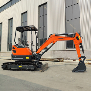 1 tonnellata Mini escavatore motore Kubota Mini scavatrice 2.5 tonnellate di grande capacità secchio cingolato tipo Trencher terreno macchina per la vendita - Product Image 4