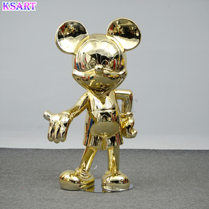 Statue en résine de fibre de verre Décoration d'intérieur Sculpture Statue grandeur nature de <span class=keywords><strong>Mickey</strong></span> - Product Image 5