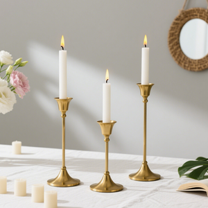 เชิงเทียนอะคริลิครูปสูงที่วางเทียนโลหะแบบปรับแต่งได้สำหรับงานปาร์ตี้และงานแต่งงาน - Product Image 6