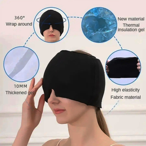 Gorro Reutilizable para Terapia de Frío y Calor para el Alivio de <span class=keywords><strong>la</strong></span> <span class=keywords><strong>Migraña</strong></span> |   Gorro de Gel Frío para el Dolor de Cabeza, Venta al por Mayor, OEM/ODM, para un Alivio Rápido del Dolor de Cabeza - Product Image 4