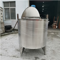 Agitateur en acier inoxydable 1000L Détergent liquide Miel Mélangeur Chauffe-moteur pour la transformation des aliments Homogénéisateur Agitateur