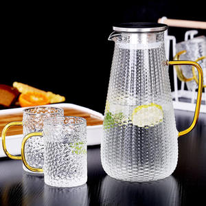 Bouteille infuseur à thé bleu <span class=keywords><strong>Amazon</strong></span>, ensemble de bouilloire à infusion de fruits, <span class=keywords><strong>carafe</strong></span> à <span class=keywords><strong>eau</strong></span> potable, pichet en verre borosilicate avec couvercle - Product Image 6