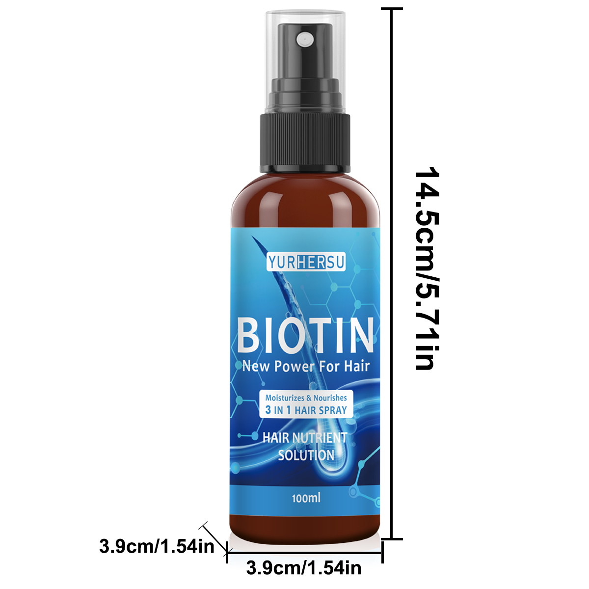 Spray per capelli 3 in 1 alla biotina
