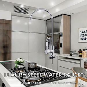 ก๊อกน้ำกรองน้ำดื่มสเตนเลสสตีลหรูหราสไตล์ยุโรปสำหรับอ่างล้างจานในครัวพร้อ<span class=keywords><strong>ม</strong></span>เครื่องกรองน้ำดื่ม - Product Image 4