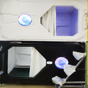 เตียงนอนสำหรับห้องโดยสารสไตล์จีนหรูหราเรียบง่ายสำหรับโรงแรมอพาร์ทเมนท์หรือโรงแรมแคปซูล - Product Image 1