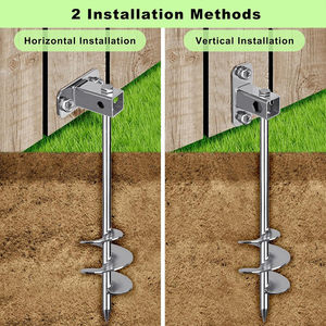 Ancoraggi a <span class=keywords><strong>vite</strong></span> AMBITION, Ancoraggi multiuso, Ancoraggi a terra per trampolini, capannoni, tettoie, serre - Confezione da 6 - Product Image 5