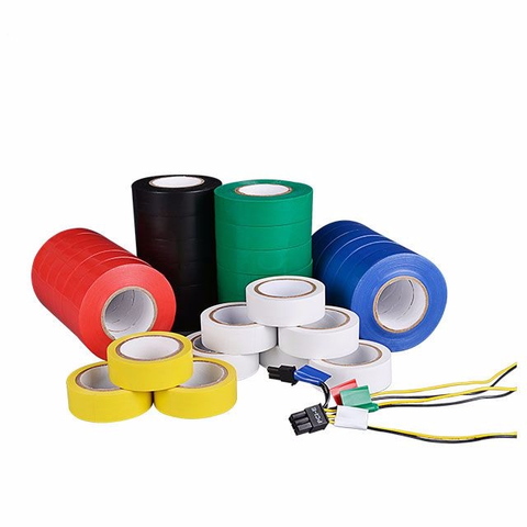 High Quality Electricity Adhesive Tape Cinta Aislante Flame Retardant Pvc Electrical High Voltage Insulation Tape Jumbo Roll