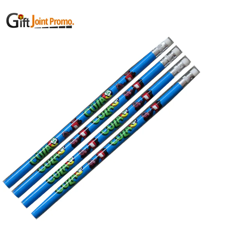 Giveaway Full Printed HB Wooden Pencil LOGO Printed Wooden Pencil with Eraser