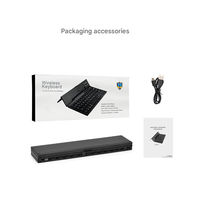 Nouveau clavier sans fil pliable à commutateur à ciseaux avec boîtier de poche pour iPad, iPhone et appareils Android